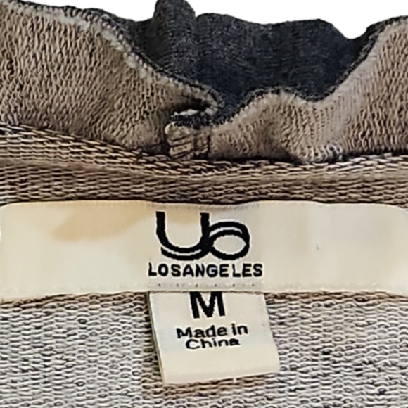 YA LOSANGELERS M GREY JERSEY KNIT RUFFLED COLLAR RETRO FAIRY CARDIGAN SWEATER - Picture 5 of 5